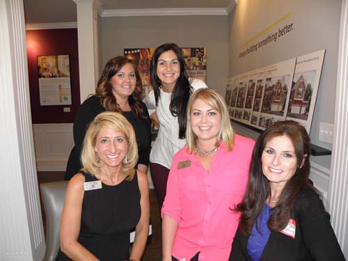 Nicole Gardiner (Toll Brothers), Marissa Stokes, Adriana Rogalin, Sydney Gootee and Semra Yar (M/I Homes)