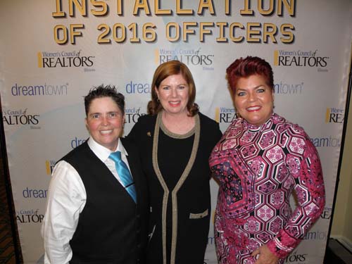 Sam Powell Judy Gibbons and Evelyn Fred