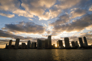 City Skyline, Miami, Florida City Skyline, Miami, Florida