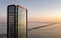 The condos will come in full- and half-floor layouts with 360-degree views of Biscayne Bay and the Miami skyline. Courtesy of Terra and One Thousand Group.