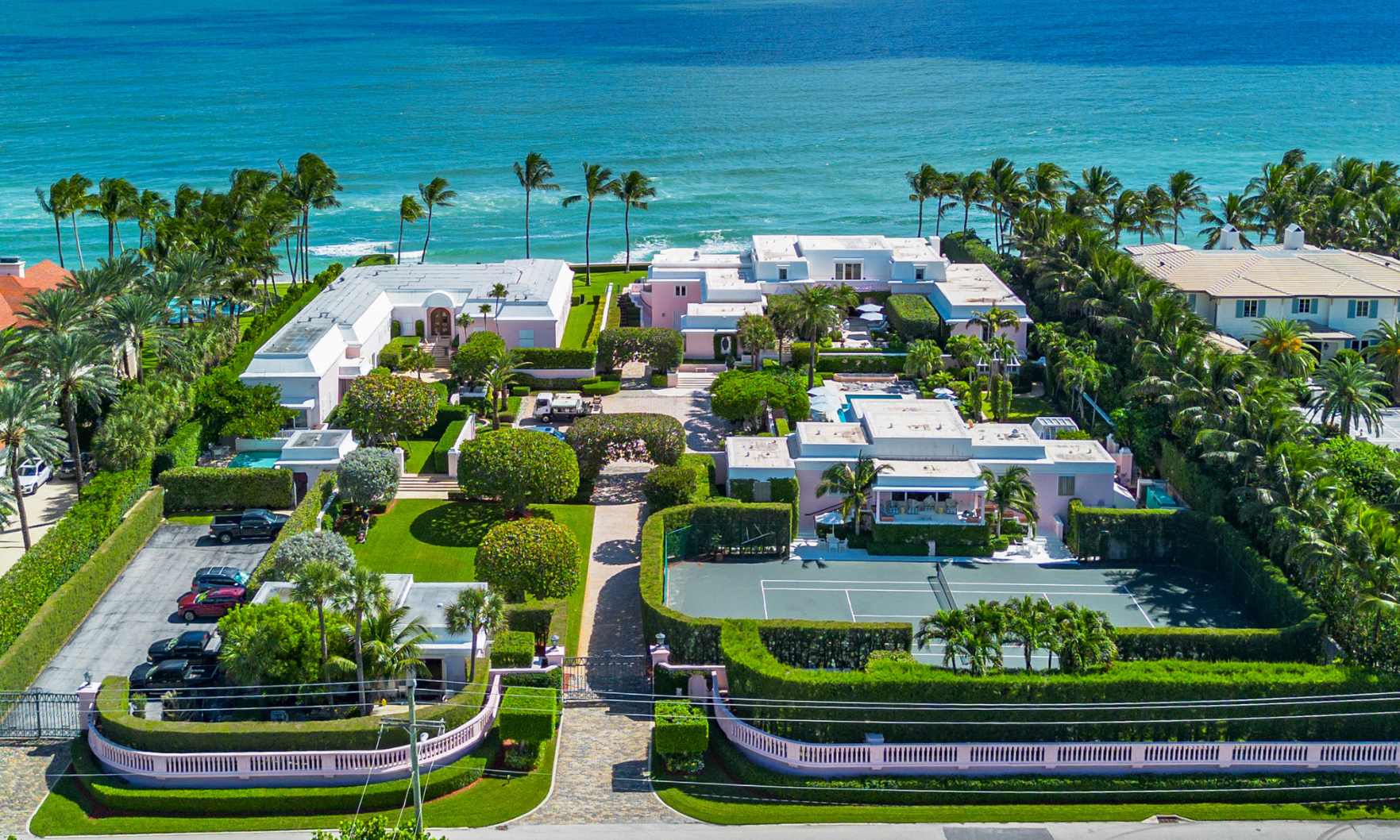 Palm Beach compound set on the water.