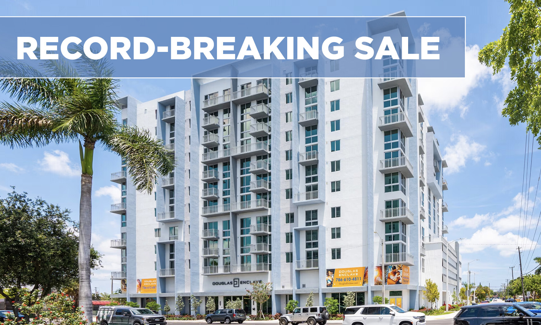 Douglas Enclave high-rise apartment building.