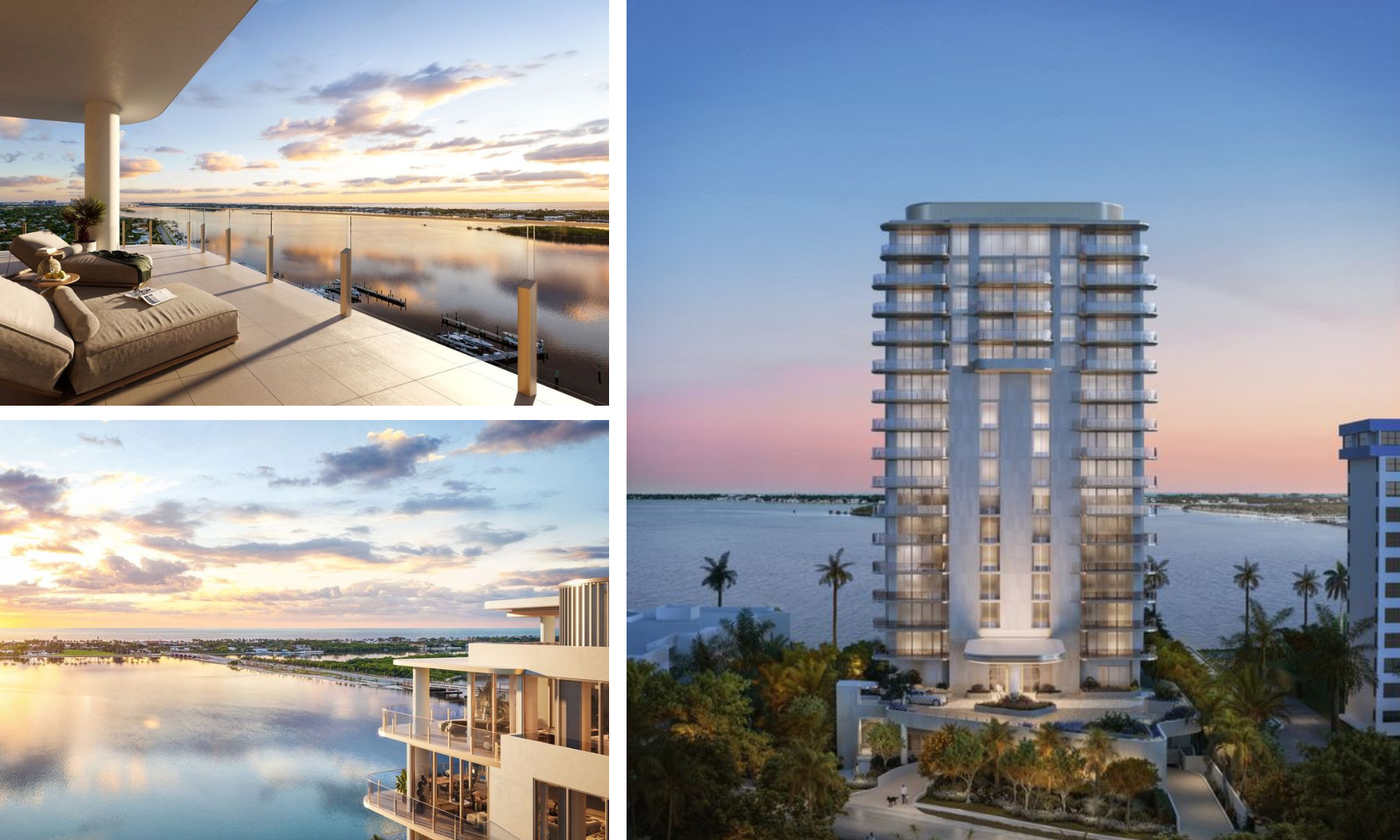 Panoroamic renderings of the Maison d’Or condo tower.