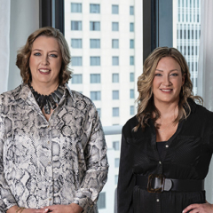 Stephanie Butler and Lisa Swayne