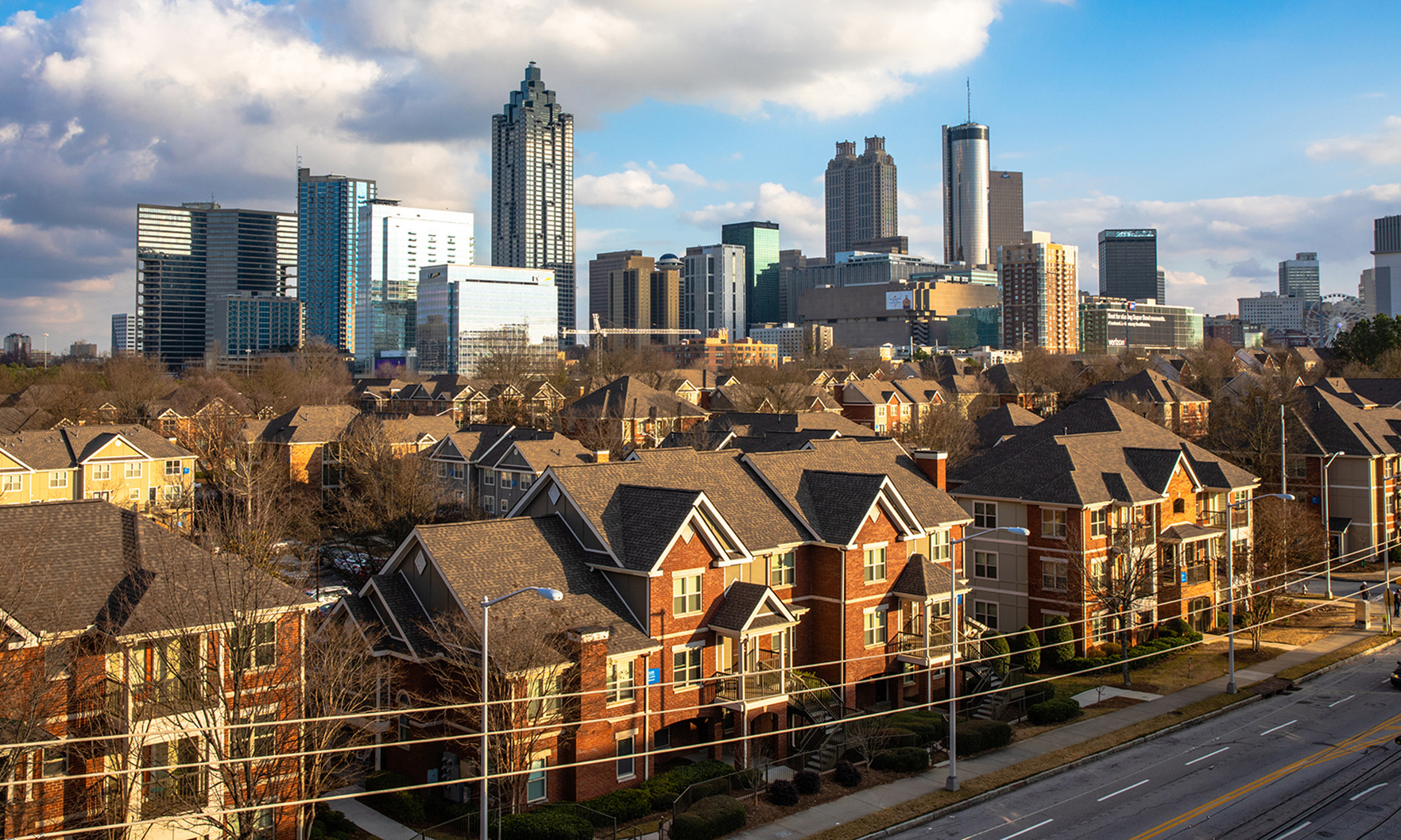Atlanta skyline featuring rental buildings