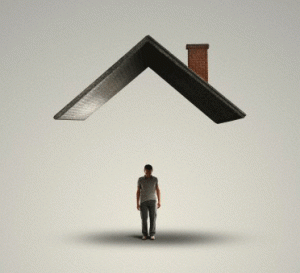 Man Under a Roof