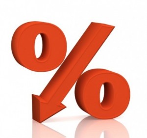 percentage down