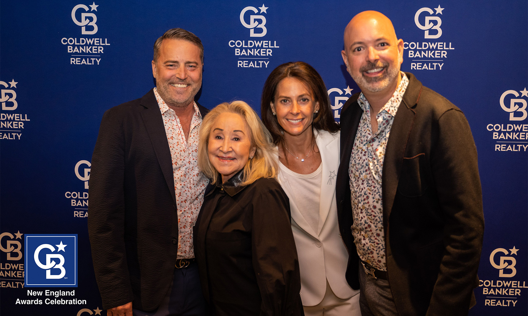 Brian Long, Gail Roberts, Jamie Genser, Ed Feijo at Coldwell Banker 2021 awards
