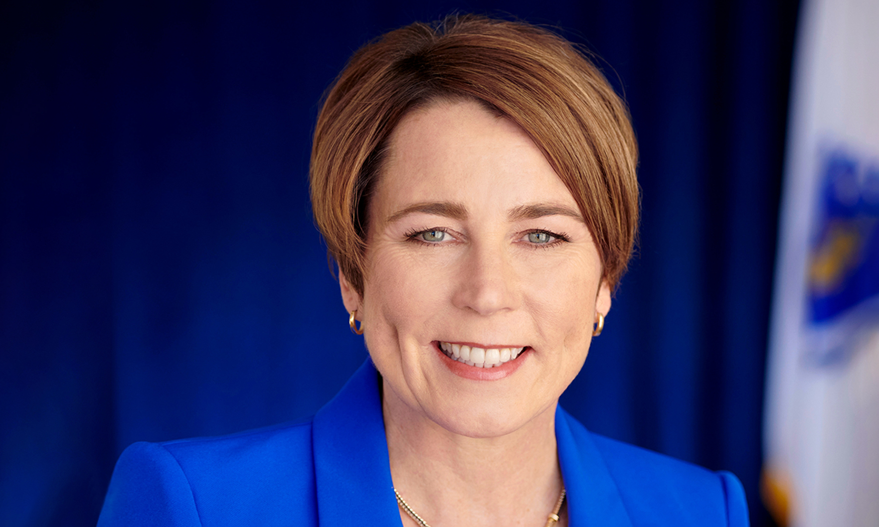 Image shows Massachusetts Gov. Maura Healey