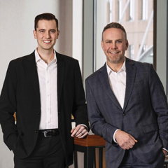 Brian Driscoll and Caleb Eggert