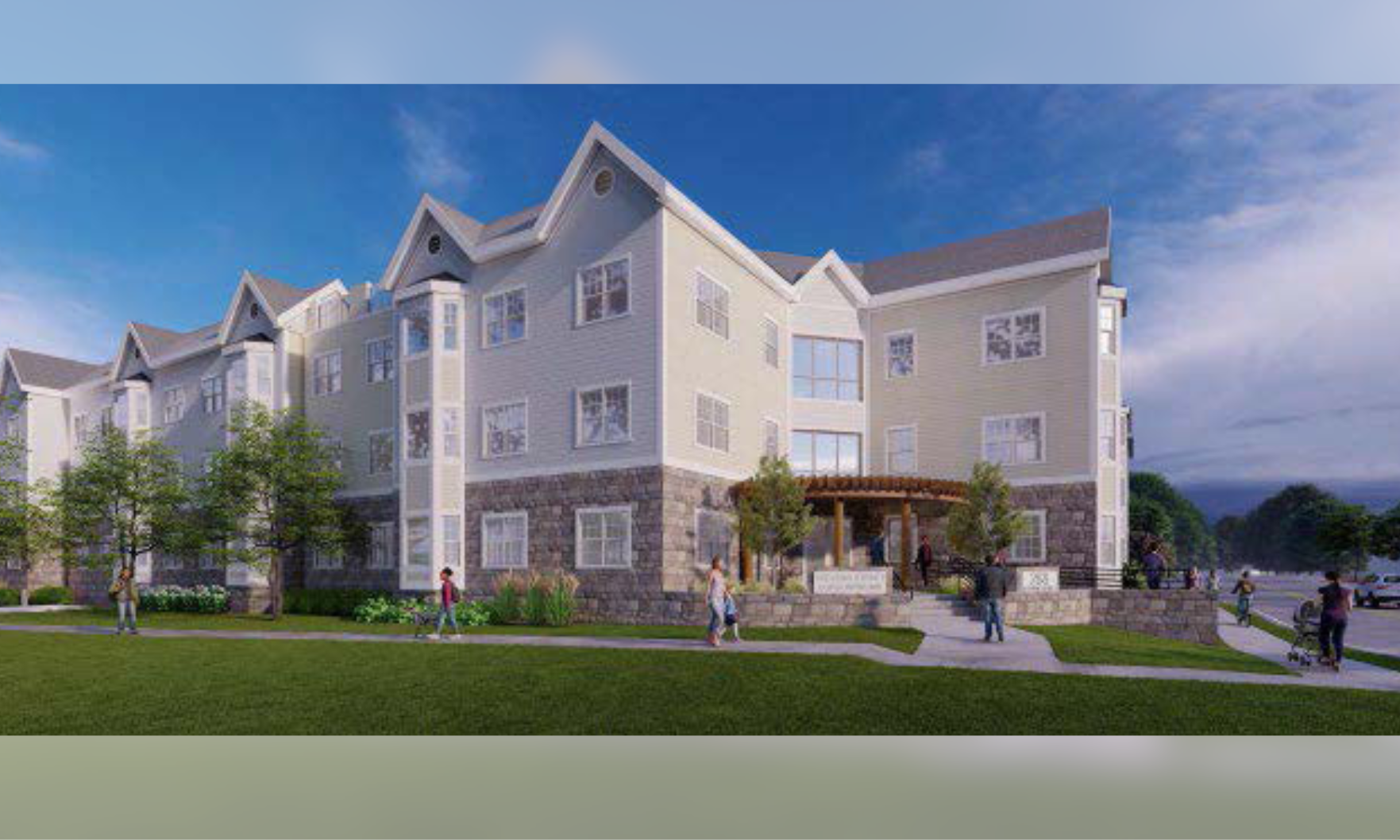 Rendering of condos at Cornerstone Homes in Hyannis.