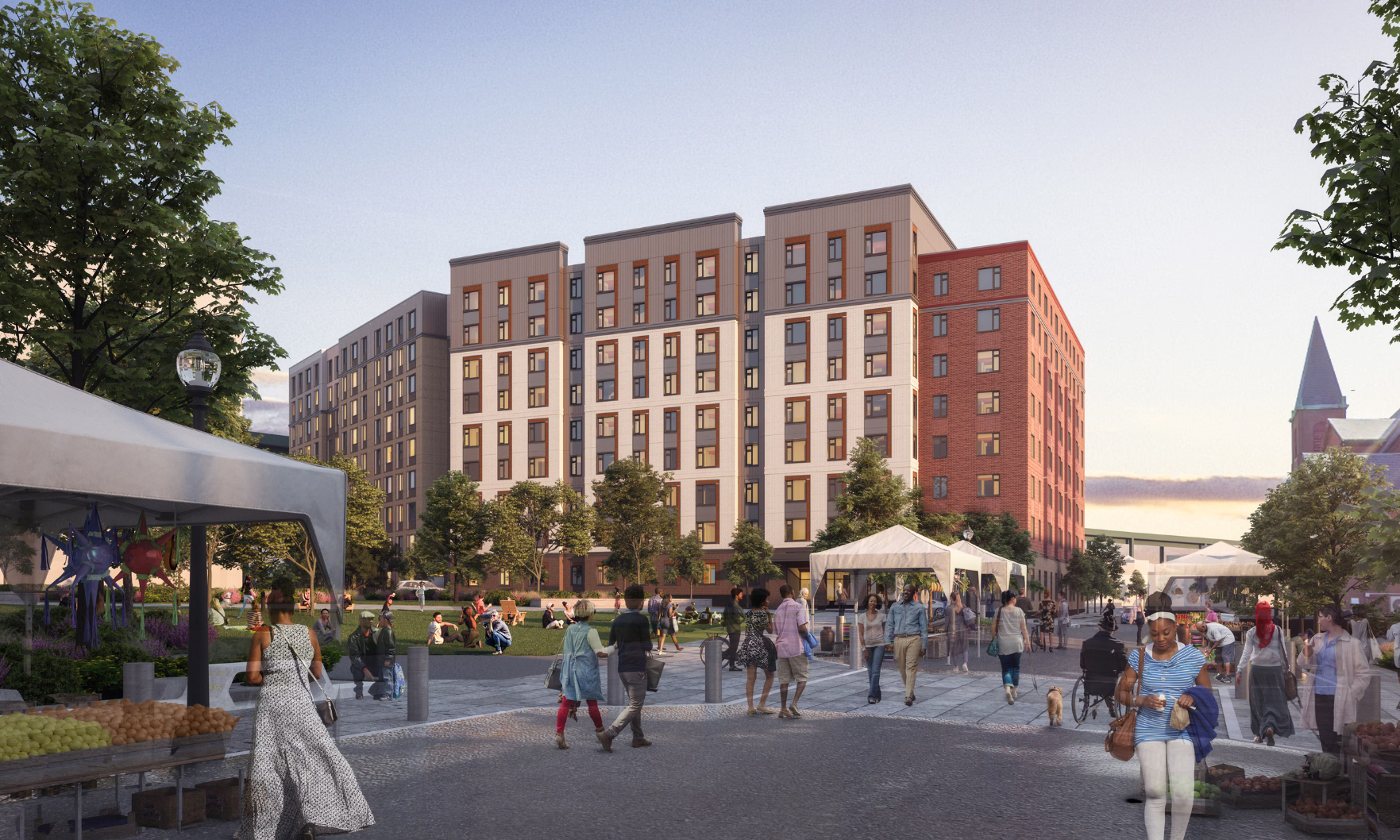 Charlestown apartment building